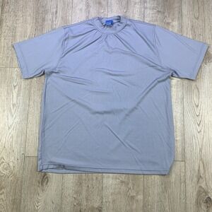 Midweight Grey Athletic Short Sleeve Stretch‎ Pincord Stretch Shrt Men 2X Allora